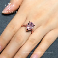 Hot fashion 925 silver jewelry pear diamond band engagement bridal ring